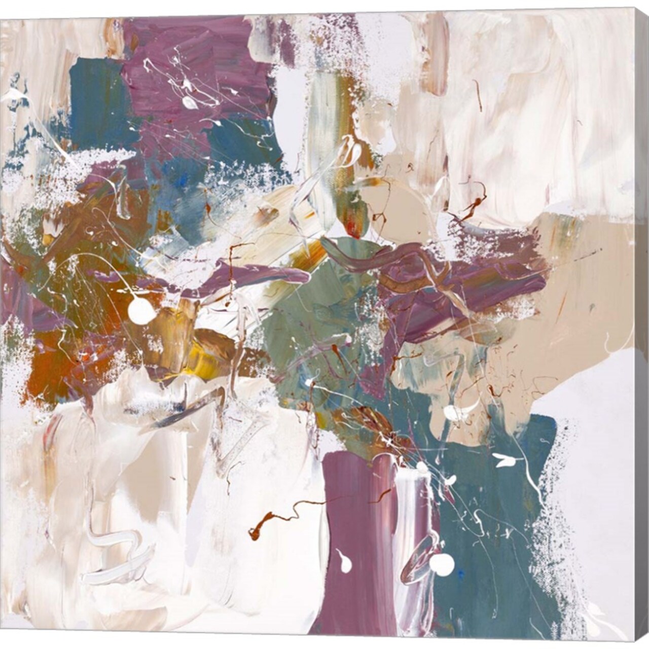 Go With The Flow by Suzanne Mccourt 24" x 24" Canvas Wall Art